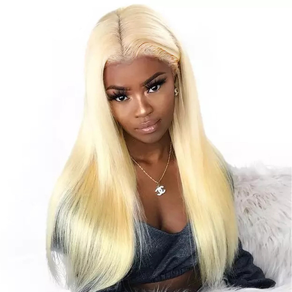 180% Density 613 Blonde 13x4 Straight Lace Frontal Wig